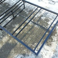 シングルサイズ パイプベッドフレーム 幅98cm 奥行き205.5cm 高さ60cm 簡単組立 シングルベッドの画像