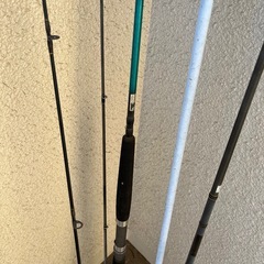 【交渉中】【ジャンク】釣り具セット　釣竿　網の画像