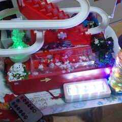 サンタの滑り台の画像