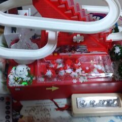 サンタの滑り台の画像