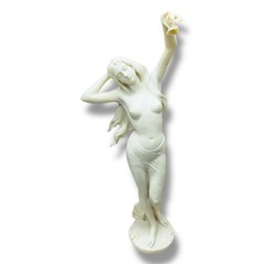 西洋美術 SCULPTURE 彫刻 小花を持つ少女 ヴィーナス像 裸婦像 アラバスタ ギリシャ神話 美術品 美術品の画像