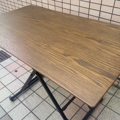 大76 【未使用・保管品】昇降式 テーブル 幅1000mm奥行550mm高さ120mm〜700mm 取説付き 不二貿易の画像