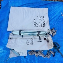 Nordisk Asgard 12.6 テント + グラウンドシート + インナーテント & Kari 20 タープ  フルセットの画像