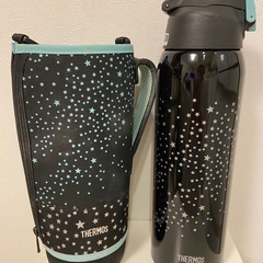 ❣️美品❣️サーモス 水筒 真空断熱スポーツボトル 1.5L ブラックスター 保冷専用 FHT-1501F BKSTの画像