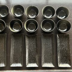 茶碗・大皿・小皿・薬味皿 / 陶器 和食器 色々まとめて35点セットの画像