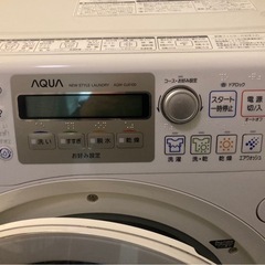 【募集中止/お取引中】アクア　ドラム式洗濯機　洗濯9kg 乾燥6kg. AQW-DJ6100-L 2013年製の画像