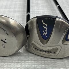 ij6858A ゴルフクラブ7本 キャディバッグ MIZUNO MP Serious Performance JPX E-METAL Notus ドライバー アイアン 動作未確認の画像