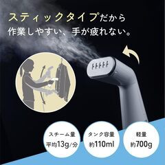 【新品】スタイルスチーマー XRS-D010 グレー ±0 プラスマイナスゼロ ハンガースチーマー 除菌・脱臭・アレル物質除去 プレス2Way仕様の画像