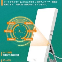 高照度 ライト 12in照明パネル UVフリー 15000ルクス 夜勤　睡眠改善の画像