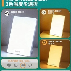 高照度 ライト 12in照明パネル UVフリー 15000ルクス 夜勤　睡眠改善の画像