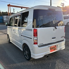 自社ローンあり！ガソリン100リットルプレゼント✨スズキスポーツ・エアロ✨両側パワスラ✨スズキ☆エブリイワゴン☆PZターボスペシャル☆660cc☆☆4人乗り☆の画像