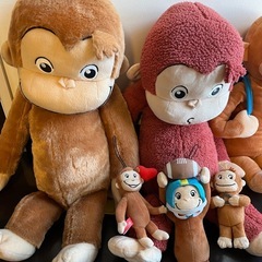 おさるのジョージ ぬいぐるみ7点の画像