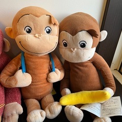 おさるのジョージ ぬいぐるみ7点の画像