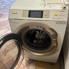 パナソニック NA-VX9700L-  W ドラム式洗濯乾燥機（洗  濯11.0kg／乾燥6.0kg・左開  き） クリスタルホワイトの画像