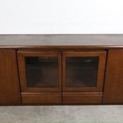 『karimoku』カリモク サイドボード リビングボード サイドキャビネット キャビネット 飾棚 飾り棚 照明付き 国産家具 RWsid20の画像