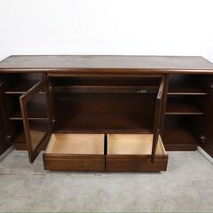 『karimoku』カリモク サイドボード リビングボード サイドキャビネット キャビネット 飾棚 飾り棚 照明付き 国産家具 RWsid20の画像