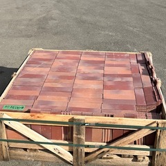 【おまとめ売り】アンティーク調レンガタイル　約1500枚1パレット お引き取りです レンガ ガーデニング DIYの画像