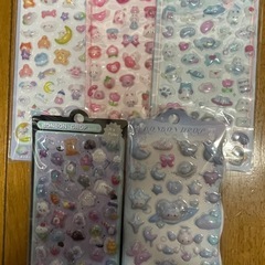ラブブ風シール　ボンボンドロップ風　シール　まとめ売り　おしりシール　プニプニの画像