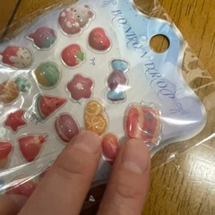 ラブブ風シール　ボンボンドロップ風　シール　まとめ売り　おしりシール　プニプニの画像
