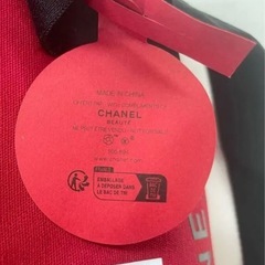 【新品未使用】 CHANEL シャネル  ノベルティ  キャンパス　ボストンバッグ  レッドの画像
