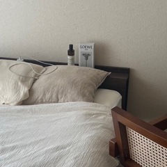 《ご購入先着順》コンセント 北欧セミダブル ベッドフレームの画像