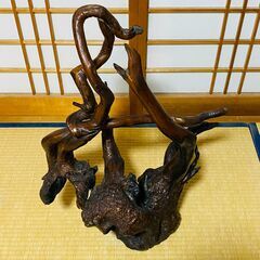 置物 天然木 オブジェ 木製 流木 花瓶 花器 華道 花道 お花 生け花 送料込み の画像