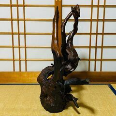 置物 天然木 オブジェ 木製 流木 花瓶 花器 華道 花道 お花 生け花 送料込み の画像