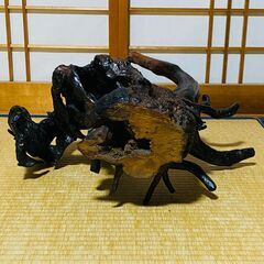 置物 天然木 オブジェ 木製 流木 花瓶 花器 華道 花道 お花 生け花 送料込み の画像