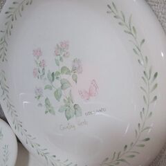 未使用  レア　nitto ノリタケ freshtones　カントリーハーブ　プレート大１枚中5枚計６枚　ハーブの柄が５種類とてもおしゃれですの画像