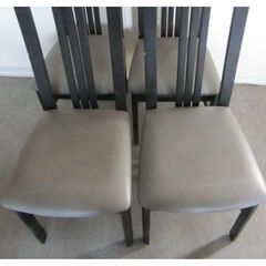 ハイバックチェア　４台　中古品　少々キズ　色補修の画像