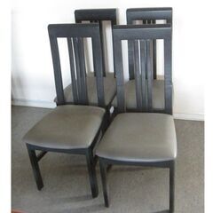 ハイバックチェア　４台　中古品　少々キズ　色補修の画像