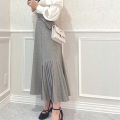 ダズリン dazzlin M マーメイド サイド　プリーツフレアスカート　レディース　冬服の画像