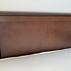 フランスベッド／シングルベッド（引き出し付き・日本製・ダークブラウン）無印マットレス／Aセットの画像