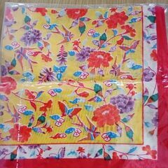 沖縄伝統琉球紅型　ハンカチ　新品の画像