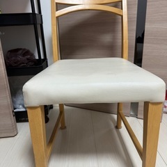 折りたたみ式テーブル（幅90→60cm）＋ 椅子2脚 無料／亀戸 引き取り限定の画像