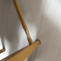 折りたたみ式テーブル（幅90→60cm）＋ 椅子2脚 無料／亀戸 引き取り限定の画像