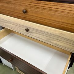 【リサイクルショップ ピカソ 小松原】🌈🪵✨【幅90cm✨カラフル前板🎨4段チェスト】✨🪵🌈★7220★の画像