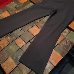 ランチャードレスパンツ　NEW WOMAN スラックス　スーツパンツ　美品　 ポリエステルパンツ　ワイド　ウエスト63 ヒップ90 レディースの画像