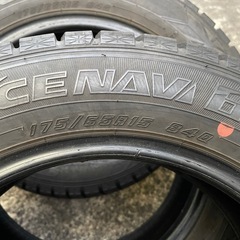 1210-4)はめ替え込み！175/65R15良品グッドイヤースタッドレス中古4本セット！2018年製アイスナビ6の画像