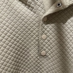 honono キルティングパーカーワンピース　ベージュL　の画像