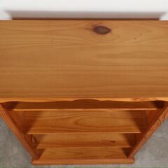 美品『カントリー家具』書棚 本棚 オープンシェルフ シェルフ 飾棚 飾り棚 パイン材 RWboo11の画像