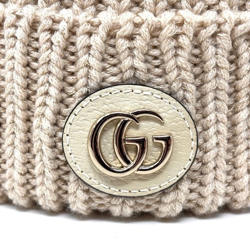 【GUCCI】ニット帽 ウールカシミア キャップ