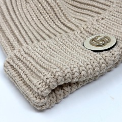 【GUCCI】ニット帽 ウールカシミア キャップの画像
