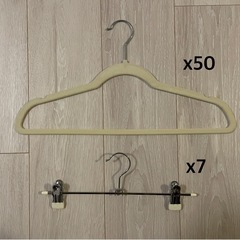 【無料!!!】ハンガー50個
　の画像