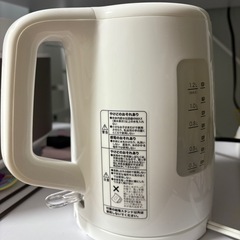 ニトリ◆電気ケトル(1.2L HV2S01 ホワイト)の画像