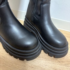 未使用◆グレイルレザー厚底ロングブーツ[zr1138]の画像