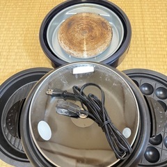 電気グリル鍋　プレート2枚付きの画像