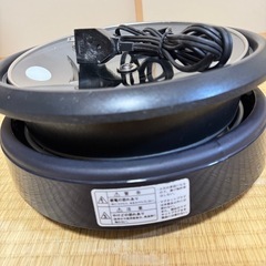 電気グリル鍋　プレート2枚付きの画像
