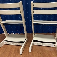 【STOKKE】トリップトラップ(ハイチェア)2台セットの画像