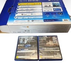 PS4 本体 500GB ジェットブラック 動作良好 ソフト2本付きの画像